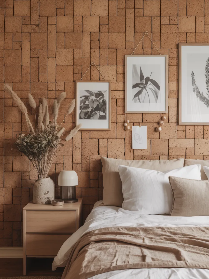 Cork Board Accent Wall