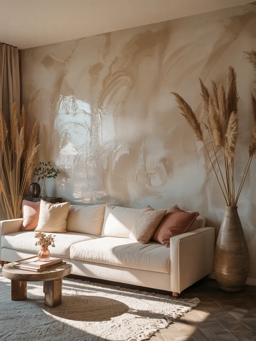 Faux Venetian Plaster Finish