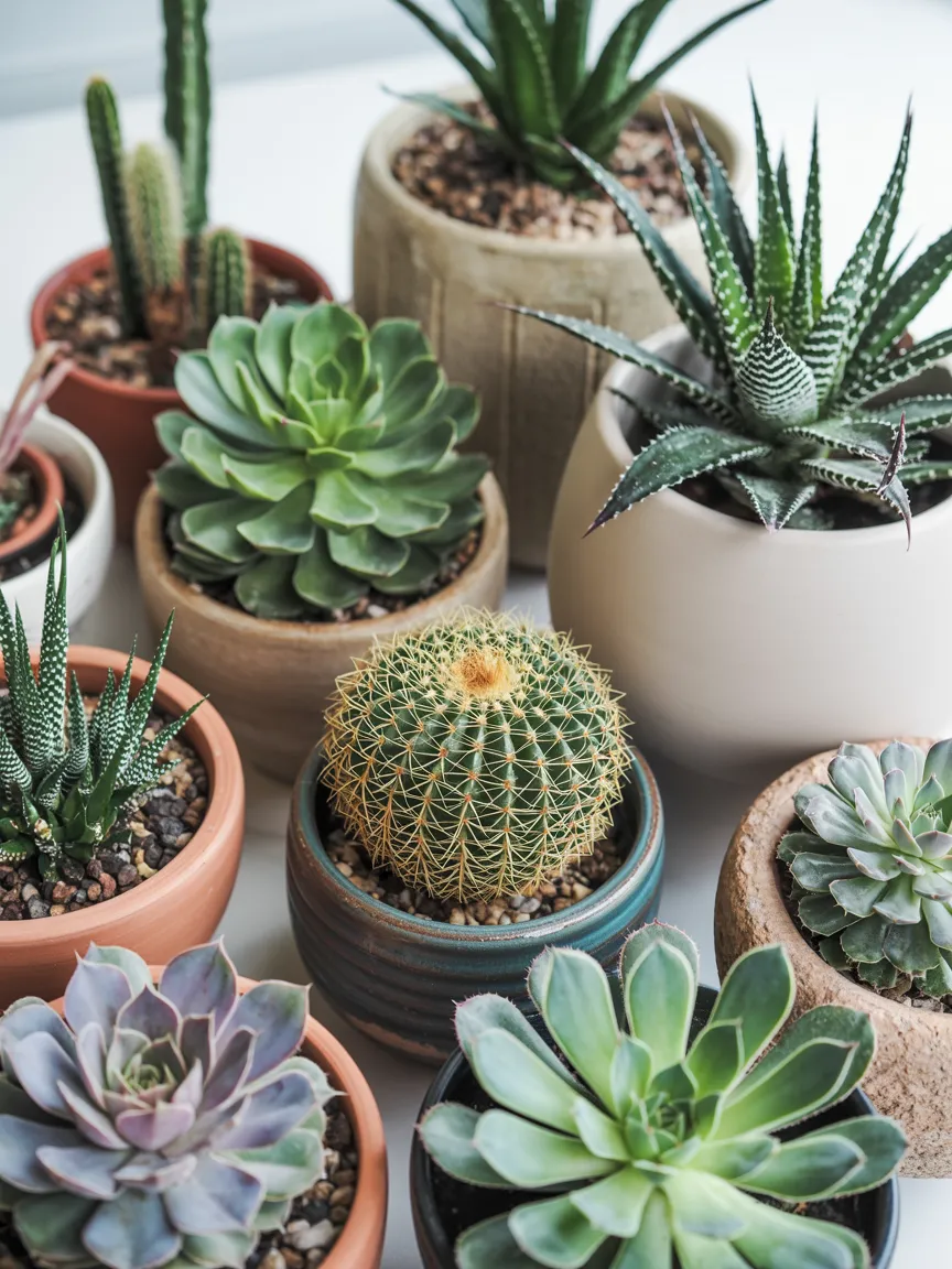 10. Succulents & Cacti for Low-Maintenance Texture
