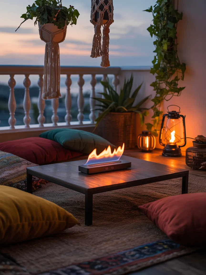 15. A Small Fire Pit or Tabletop Flame