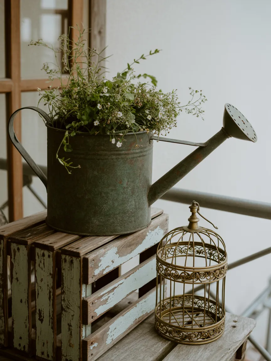 17. Vintage Boho Outdoor Pieces as Decor