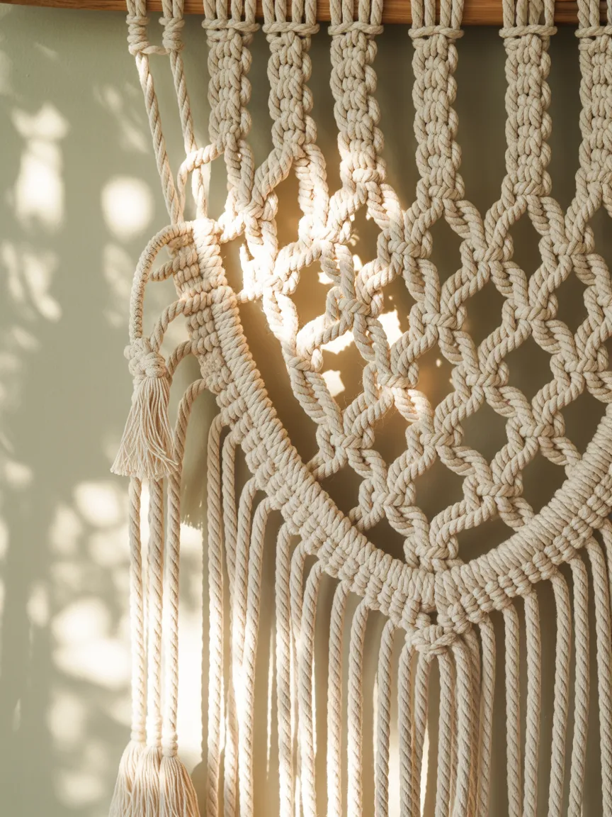 4. Embrace the Whimsy of Macrame Balcony Hangings