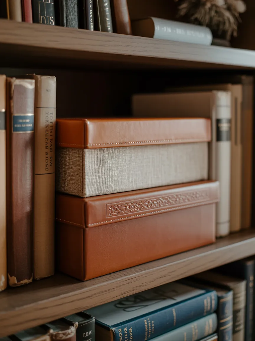 14. Stacked Boxes or Vintage Trunks for Storage