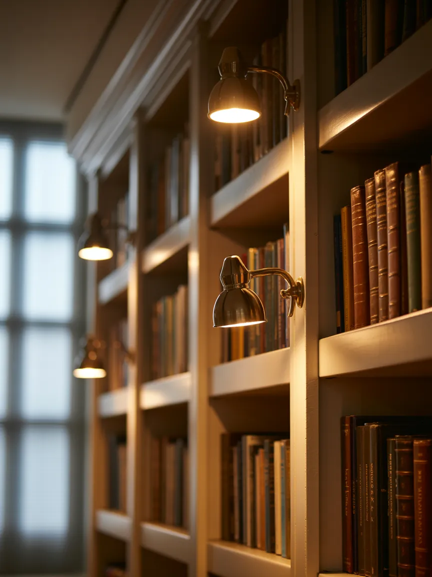 16. Ambient Library Lighting with Picture Lights
