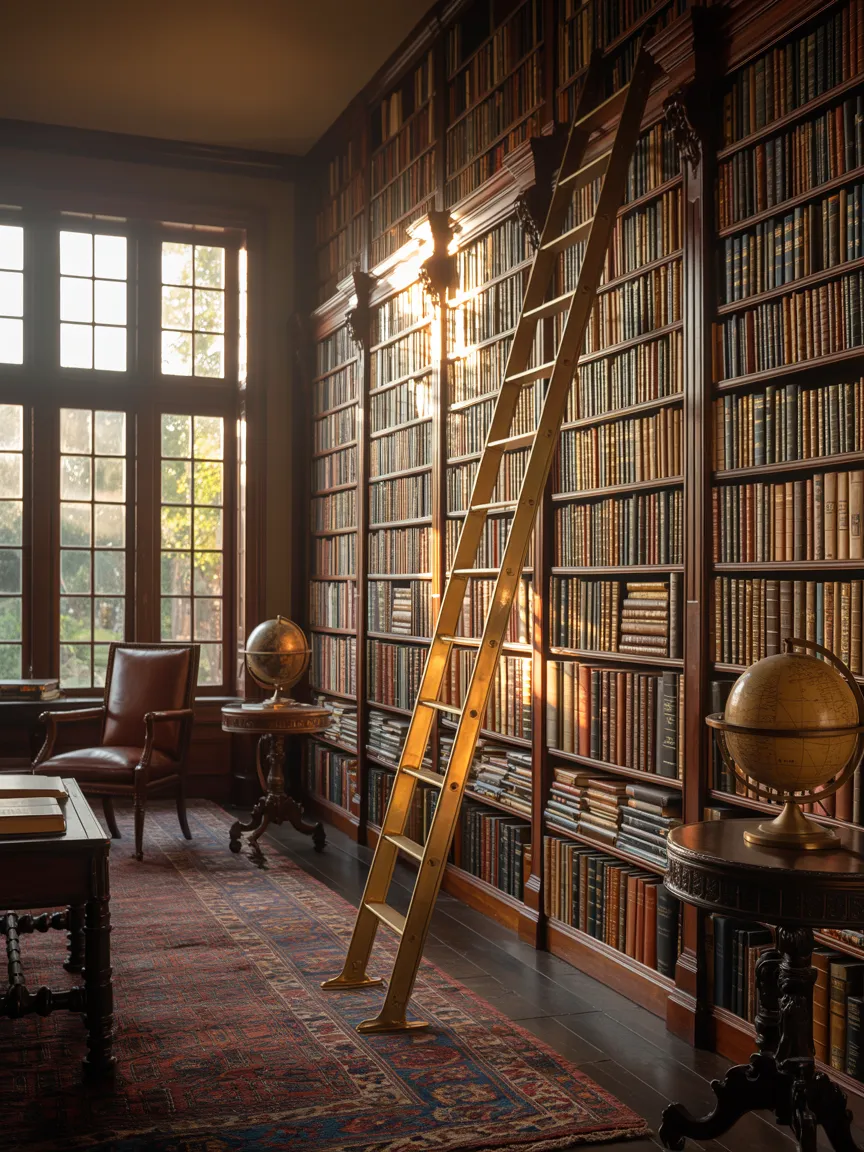 17. A Rolling Library Ladder for Accessibility (and Style!)