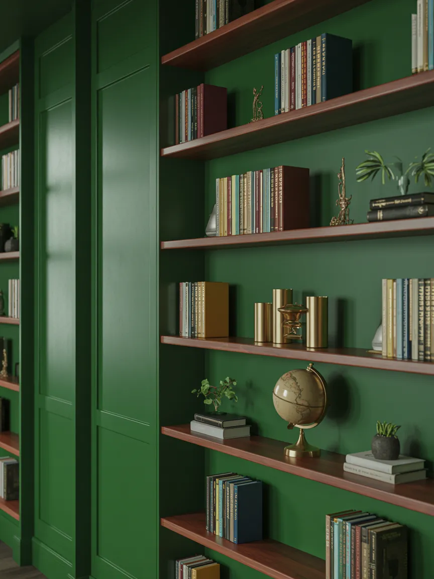 3. Dark, Moody Wall Paint as a Backdrop