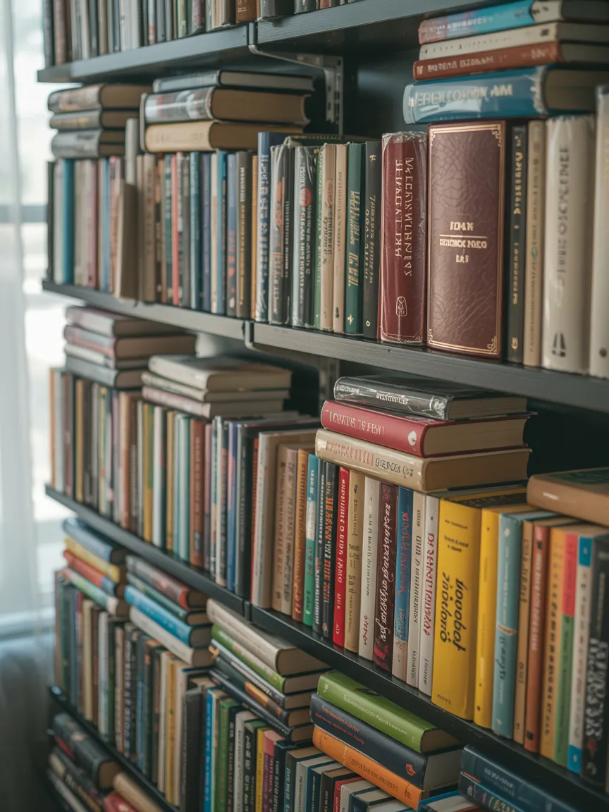 7. Play with Mismatched Book Spines