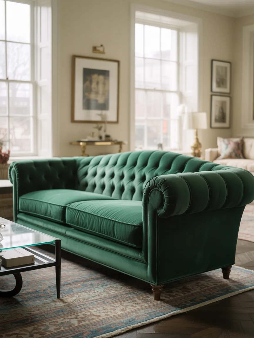 The Statement Sofa in a Shocking Hue