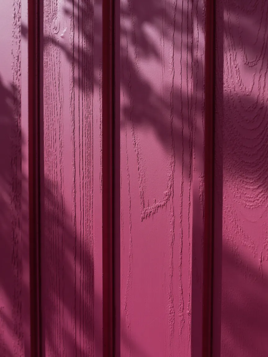 Textured Wall Paneling in a Bright Shade