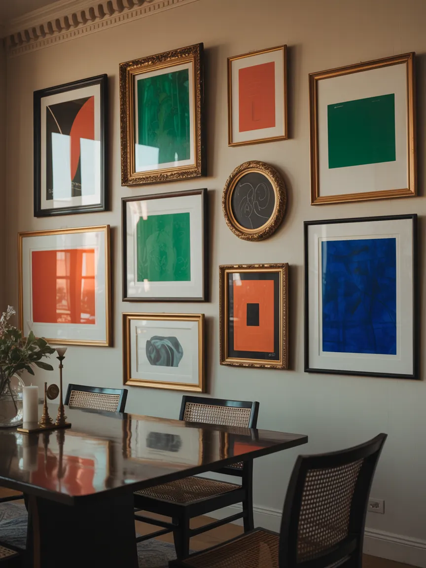 Abstract Art Gallery Walls