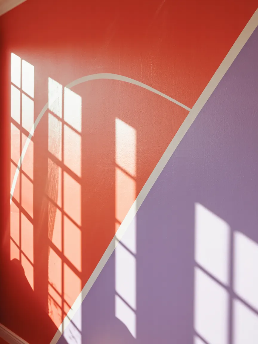 Dynamic Color-Blocked Walls