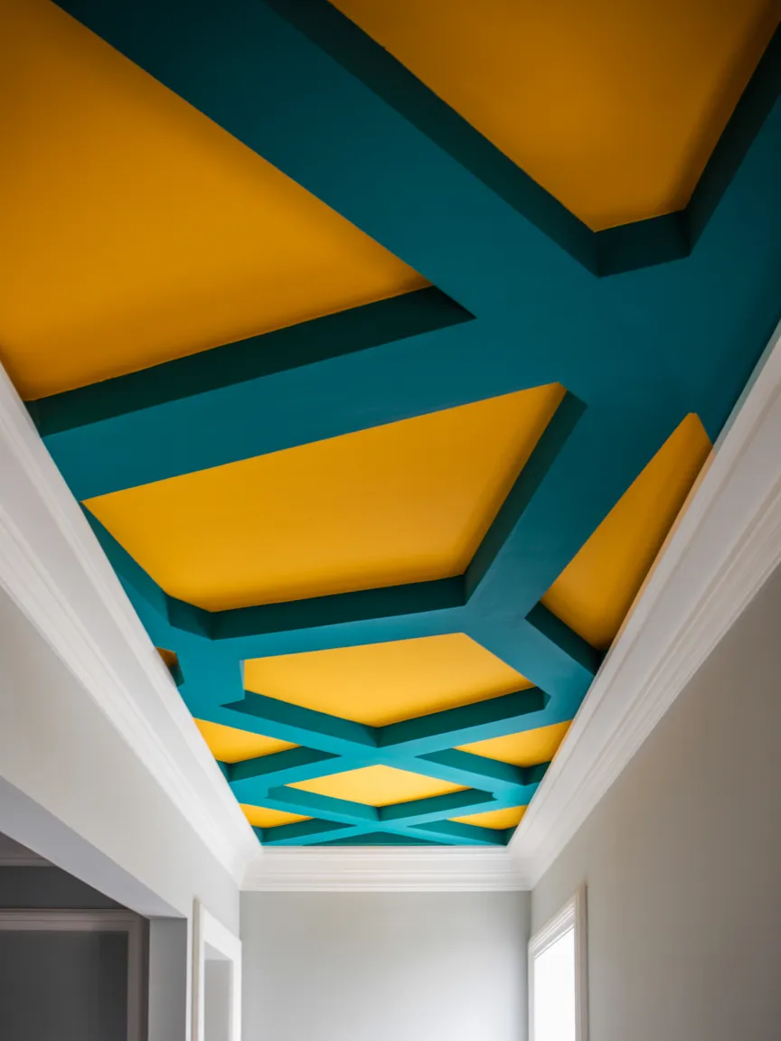 Geometric Painted Ceilings