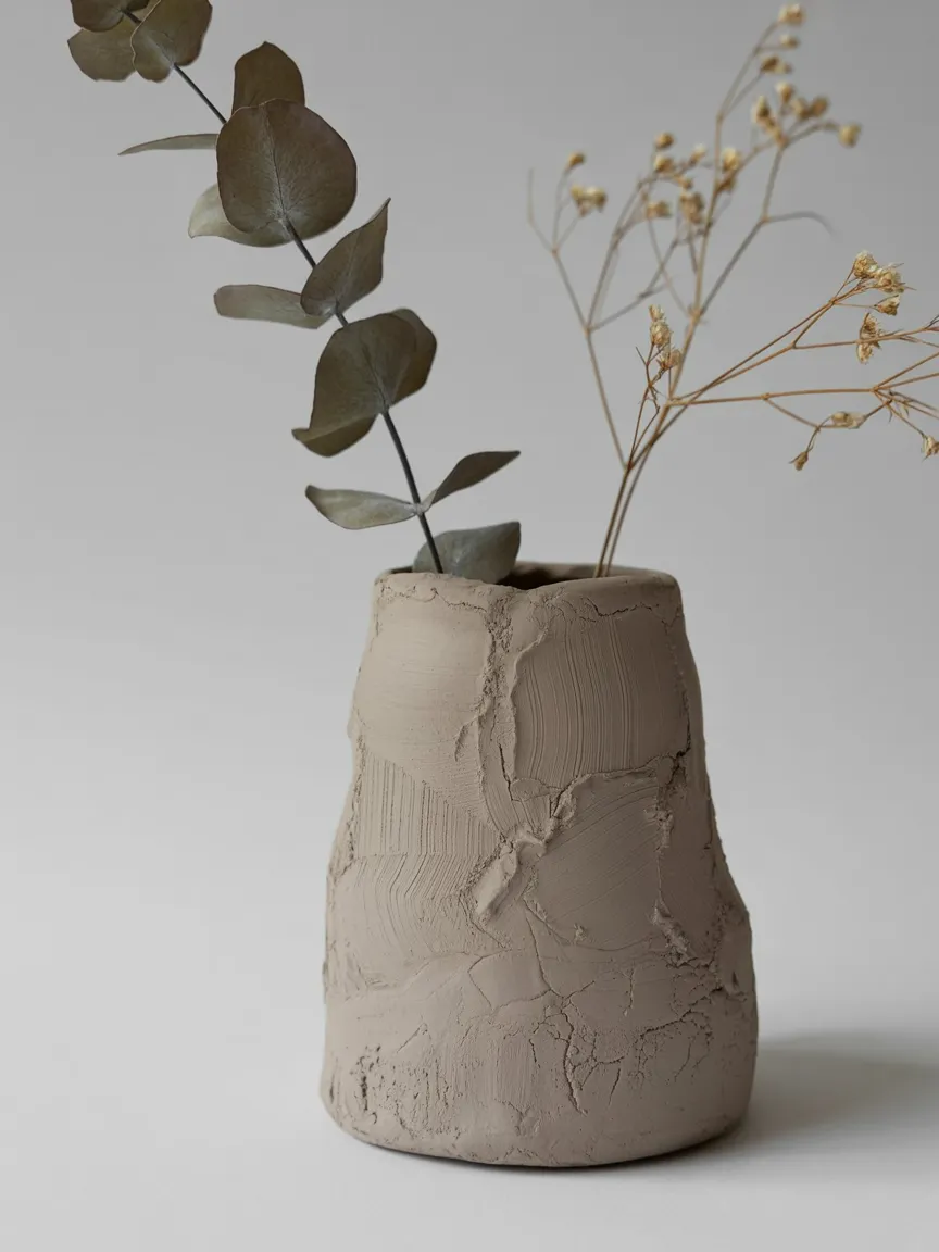 DIY Sculptural Vase Ideas Using Air Dry Clay