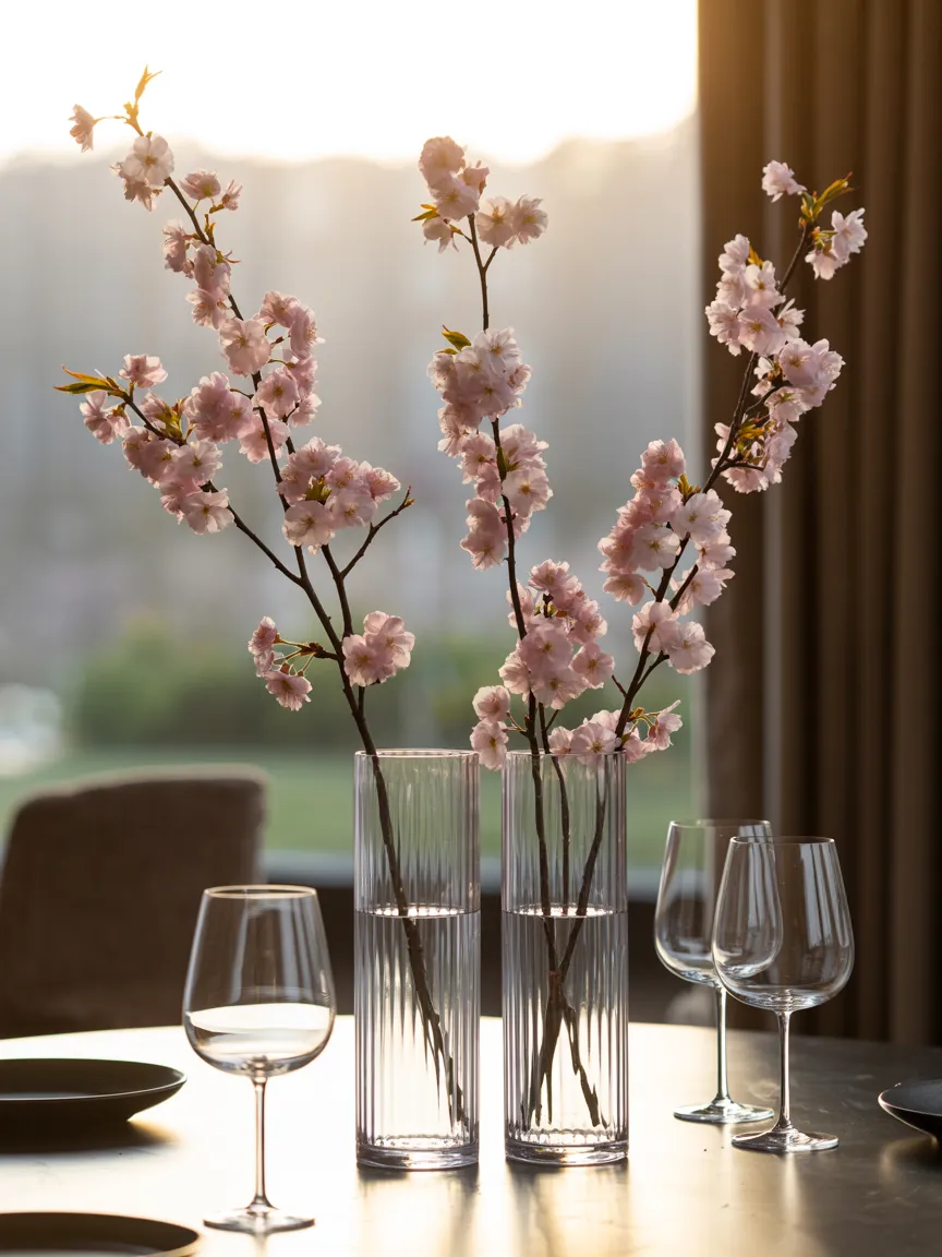 Striking Cherry Blossom Branches