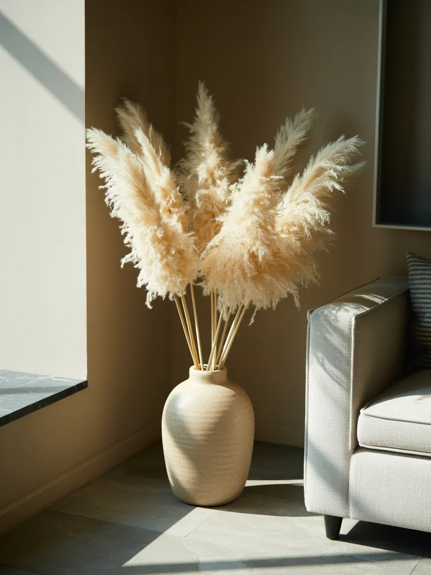 Pampas Grass Styling for Soft Texture