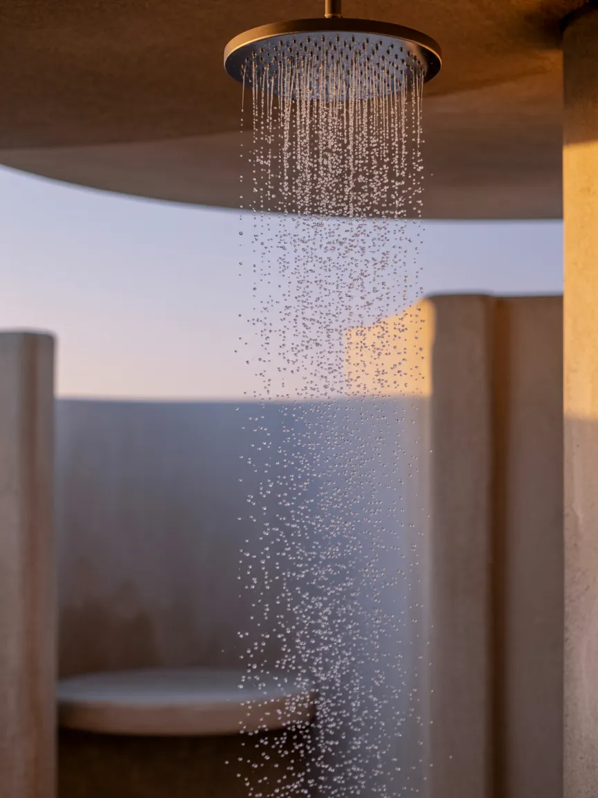 Single Rainfall or Waterfall Shower Head