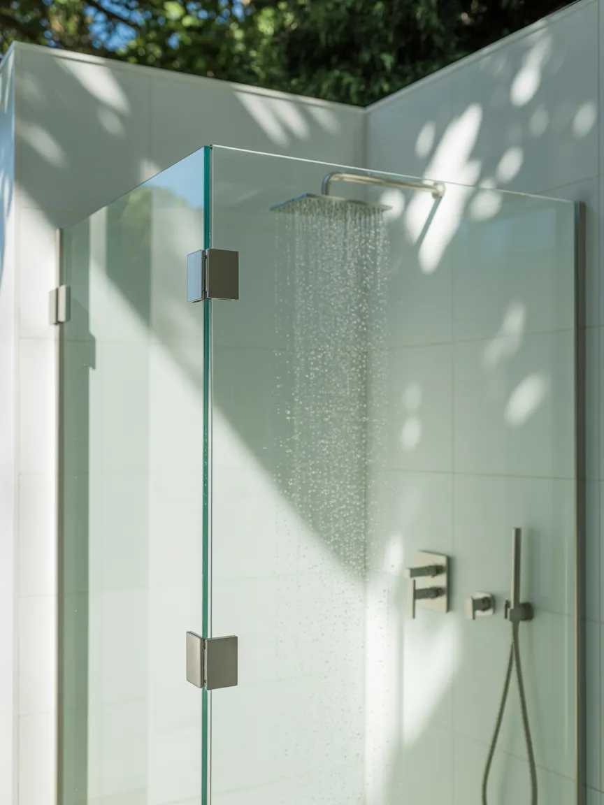 Minimalist Glass Partition Shower Ideas