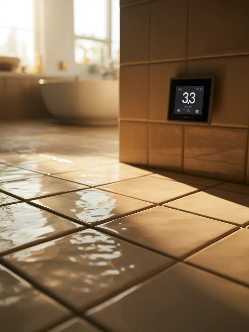 Heated Bathroom Floor