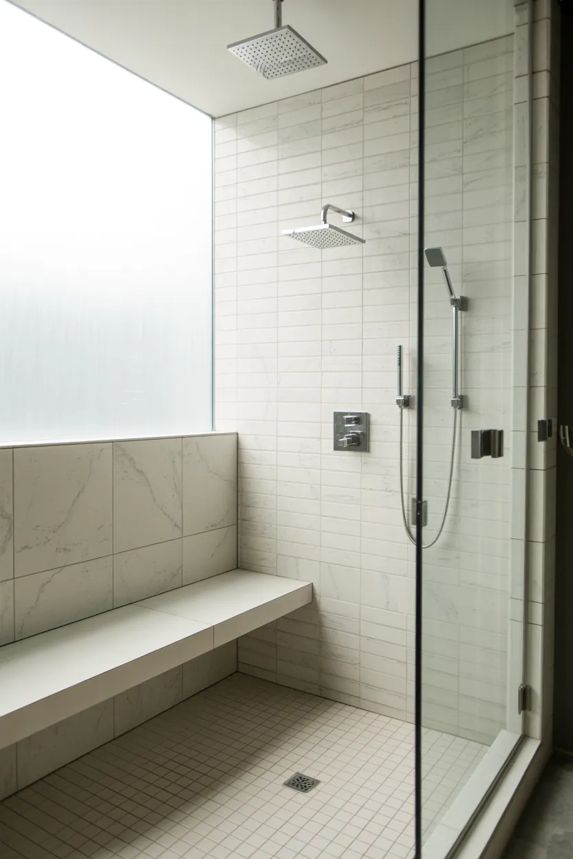 Integrated Shower Bench (Floating or Fixed)