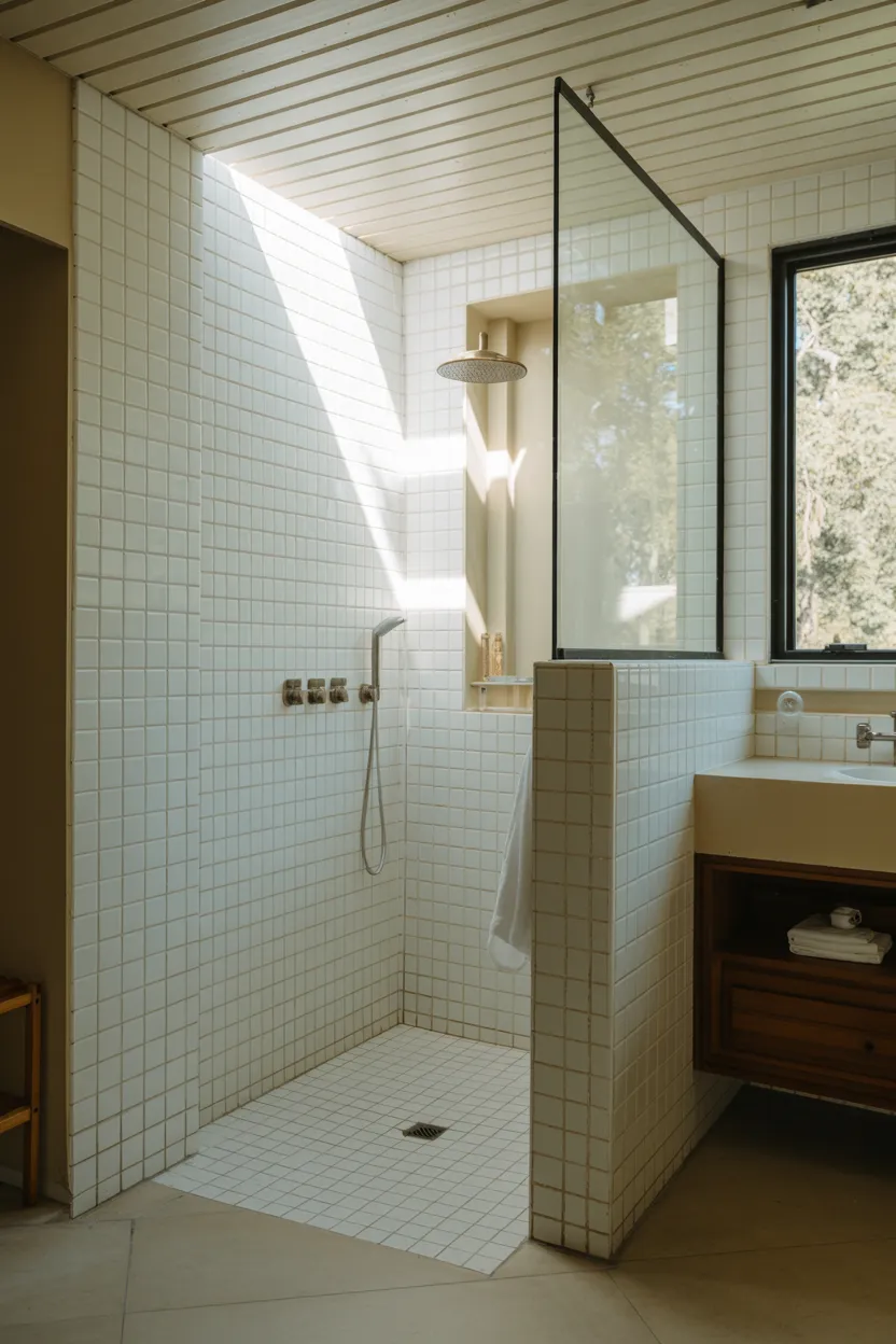 Extra Wide Shower Opening