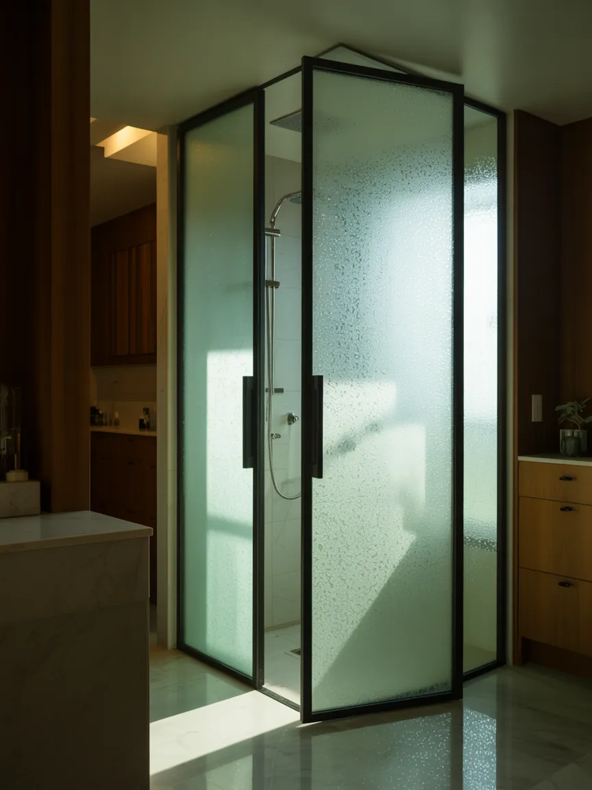 Frosted Glass Door for Privacy