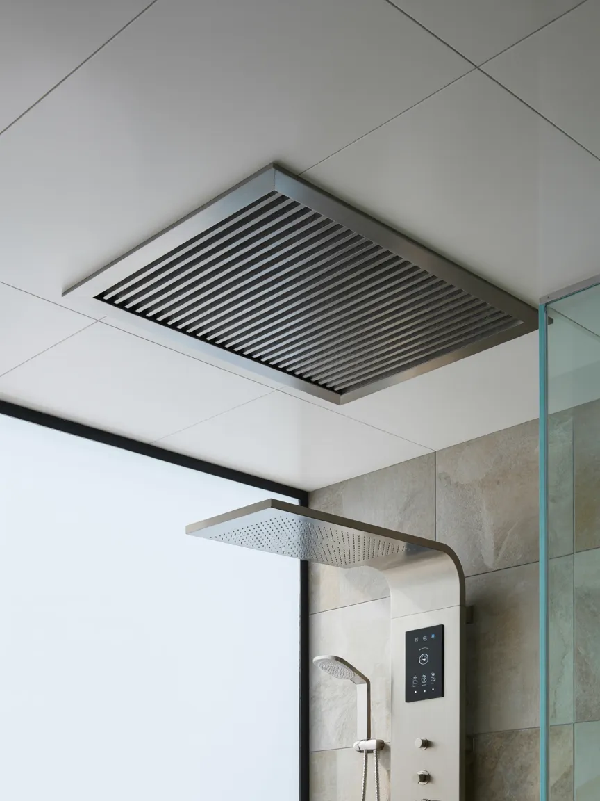 Exterior Steam Vent with Fan