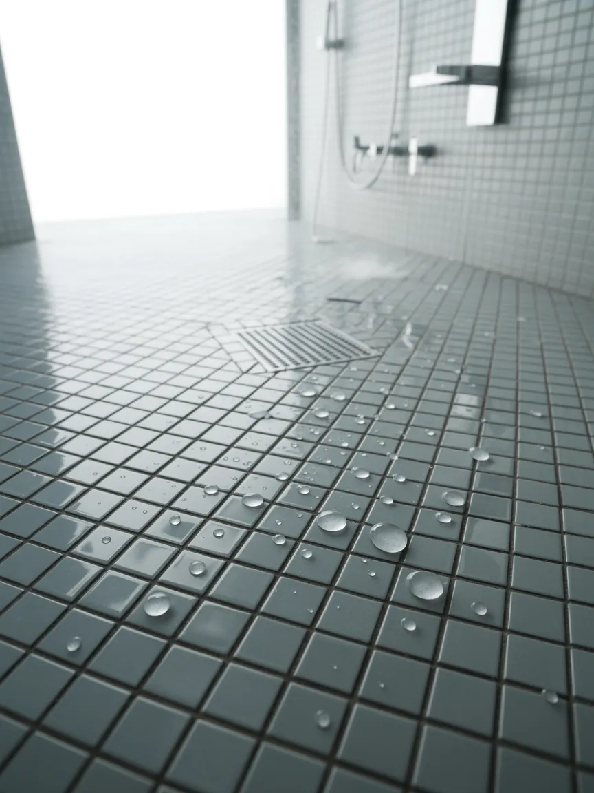 Non-Slip Shower Tile for Safety