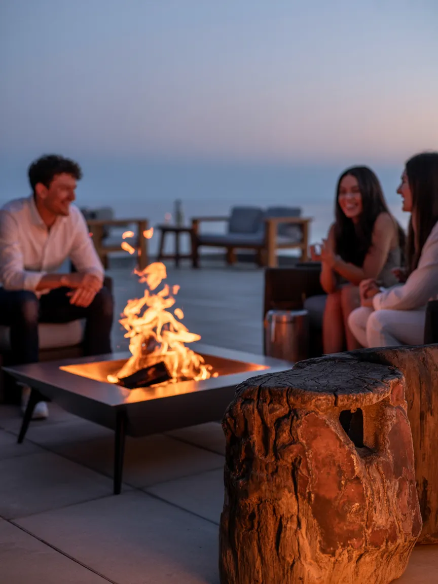 A Fire Pit for All-Season Warmth