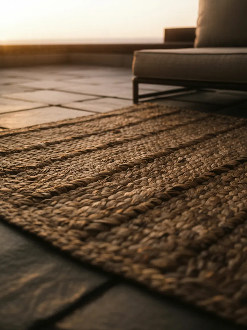 Defining Zones with an Outdoor Rug