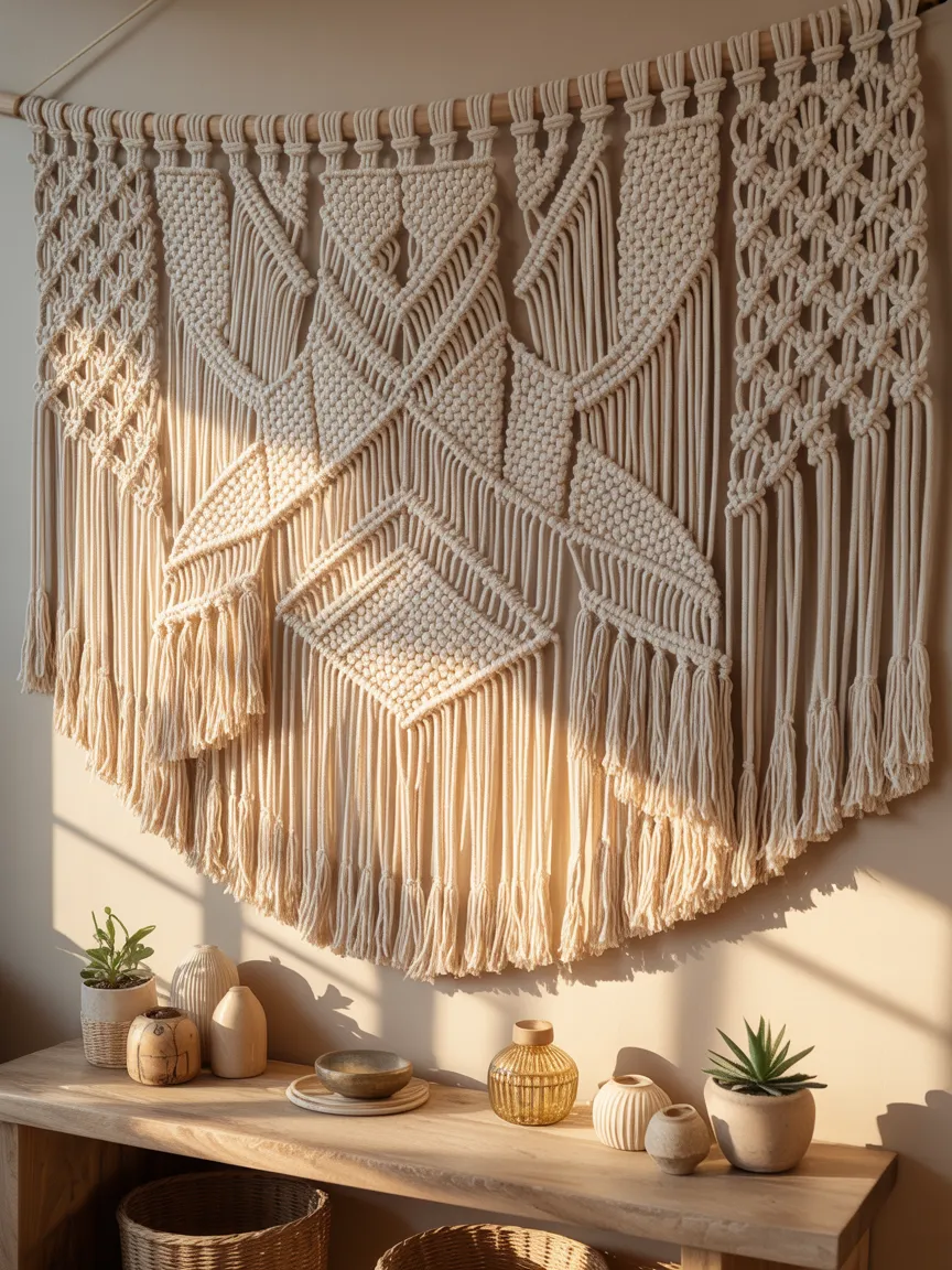 Oversized Macrame Wall Tapestries