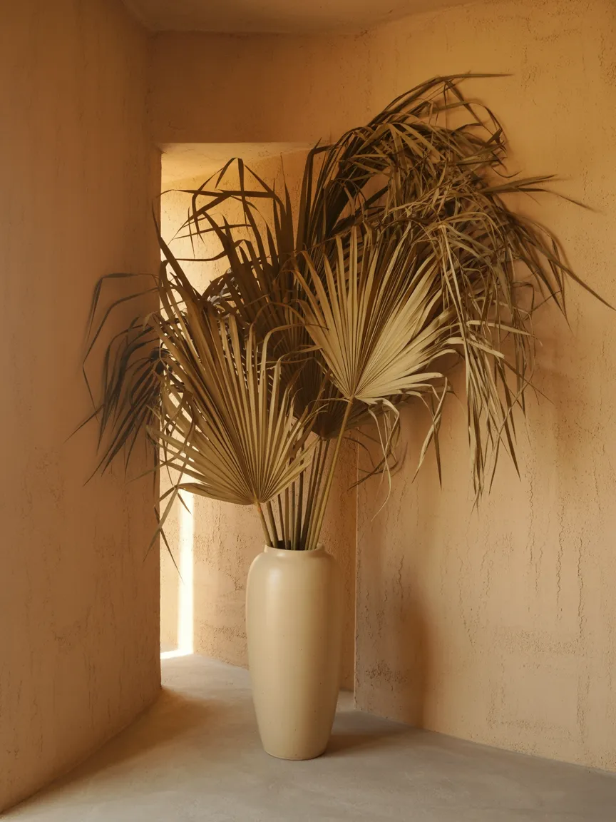 Dried Palm Leaf Arrangements