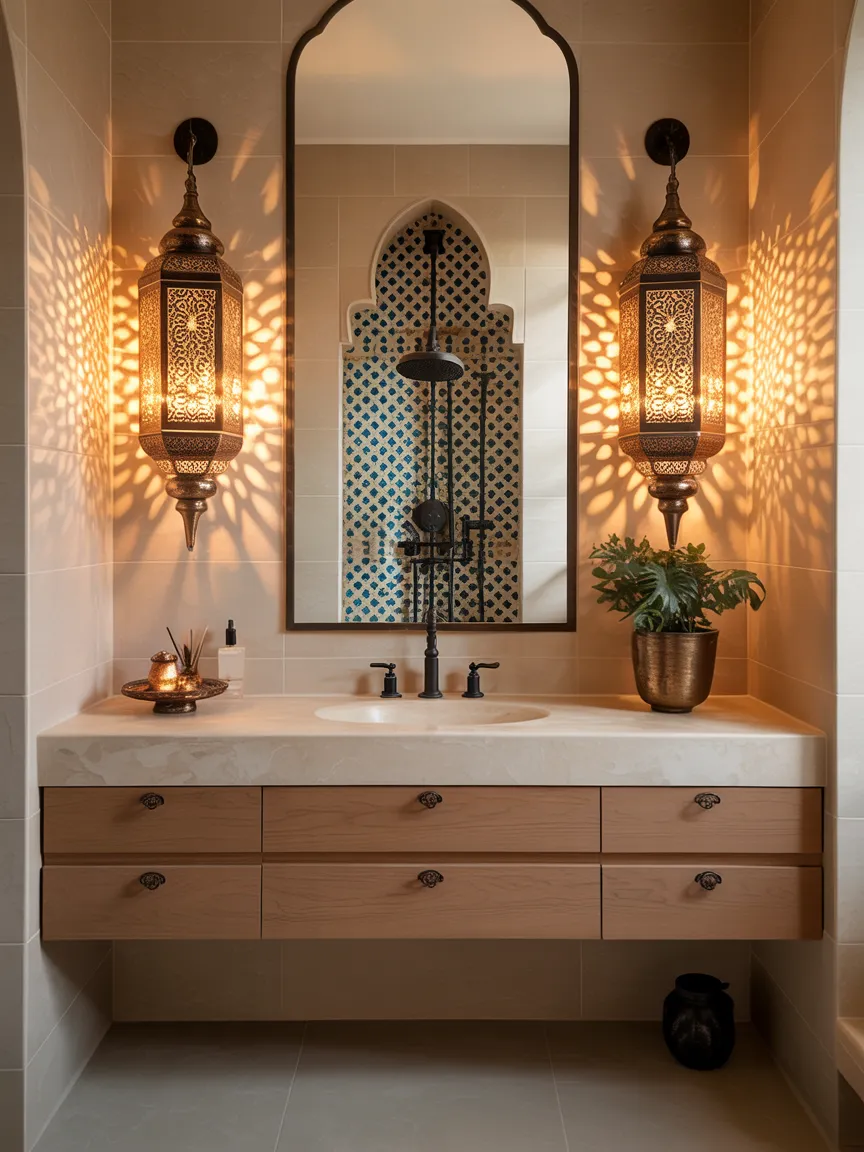 Moroccan Lantern-Inspired Sconces