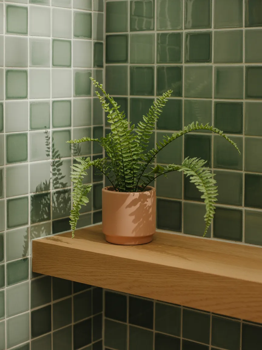 Minimalist Greenery in Terracotta