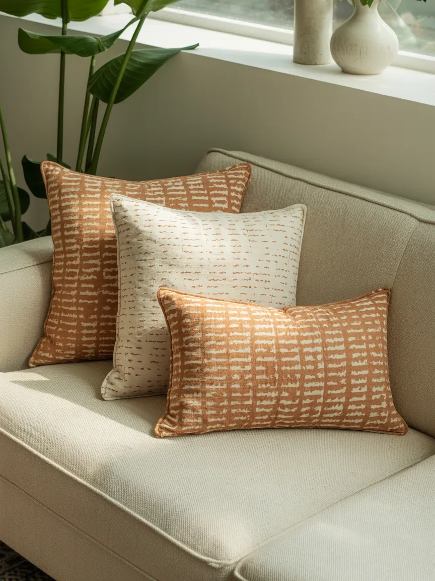 Block Print Accent Pillows