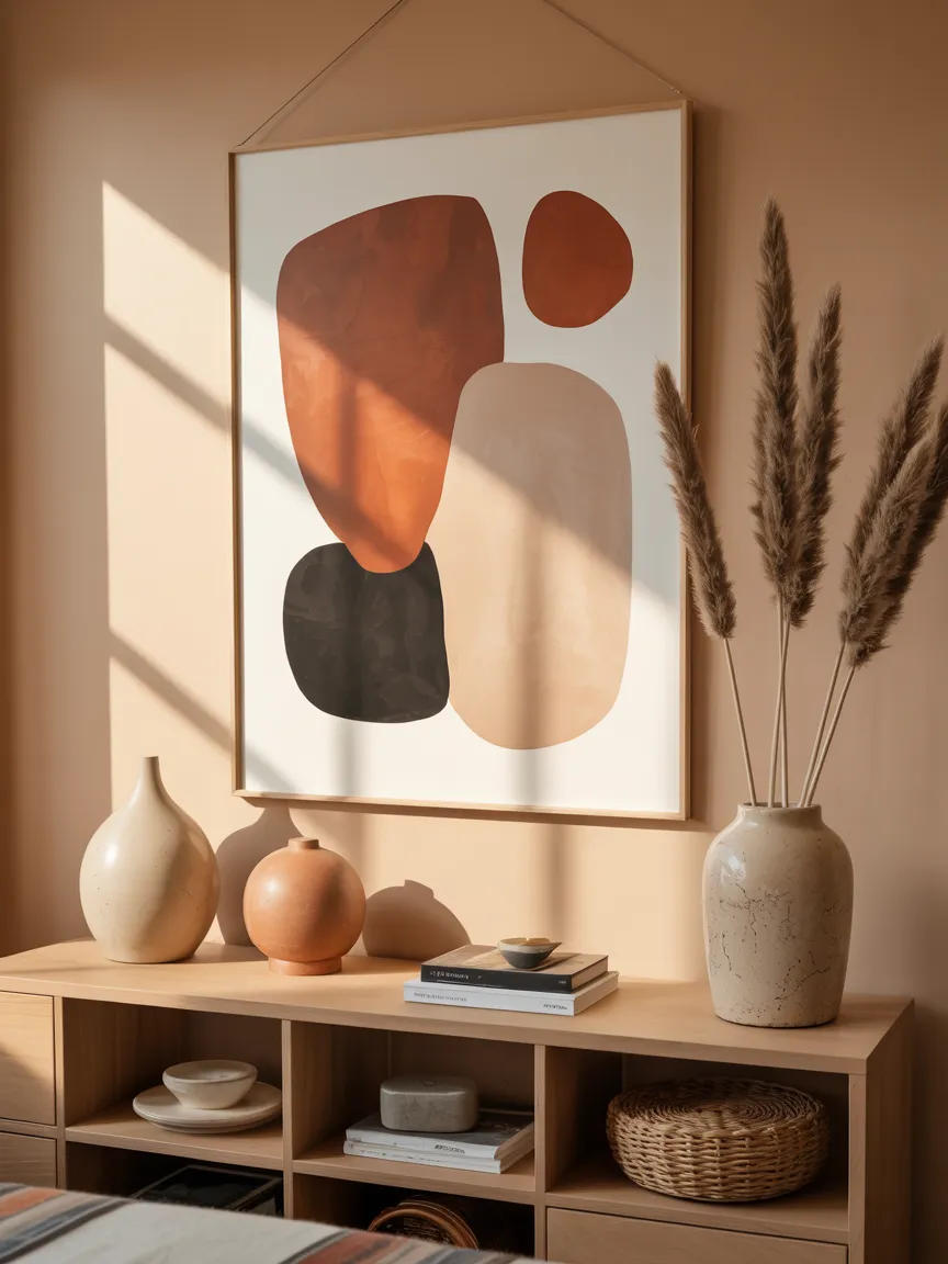 Abstract Art with Earthy Tones
