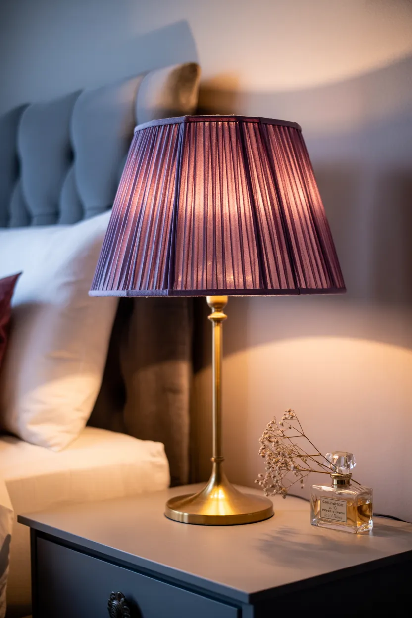 Dusty Lavender Silk Pleats for a Dreamy Mood