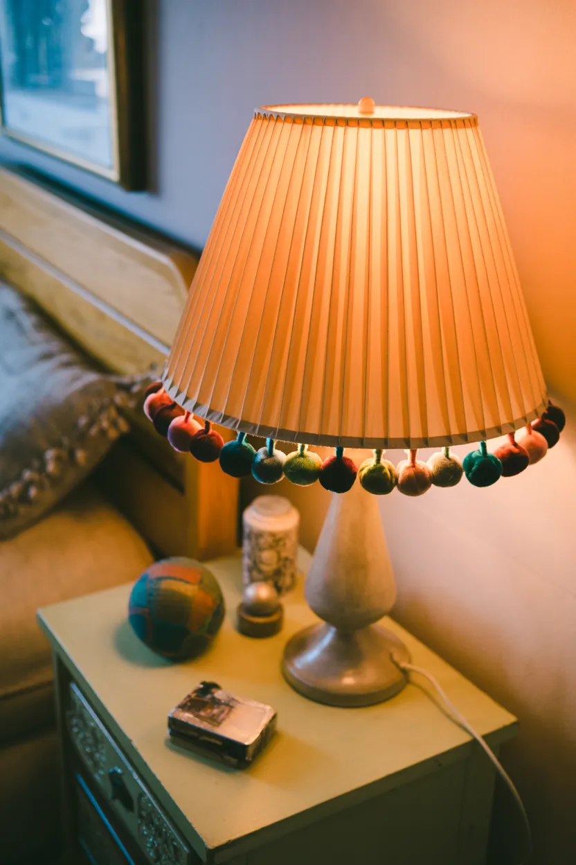 Upcycled Vintage Lampshade with New Trim