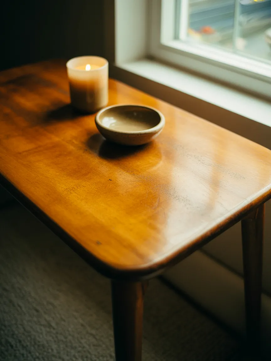 Beeswax-Finished Wood Furniture Instead of Lacquered Pieces