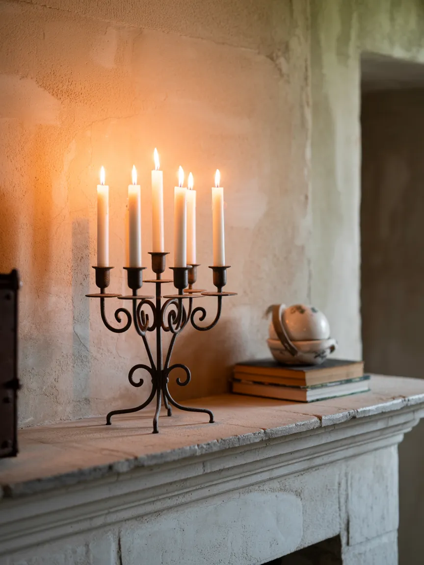 Wrought Iron Candle Holders and Sconces