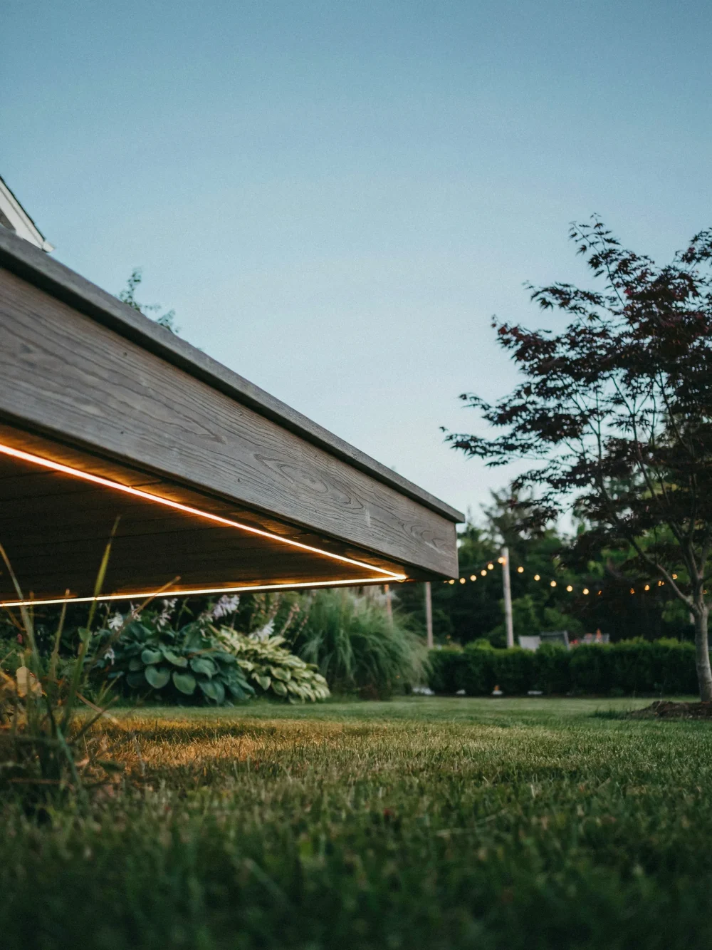 Perimeter Deck Glow Using Fascia-Mounted LED Channels