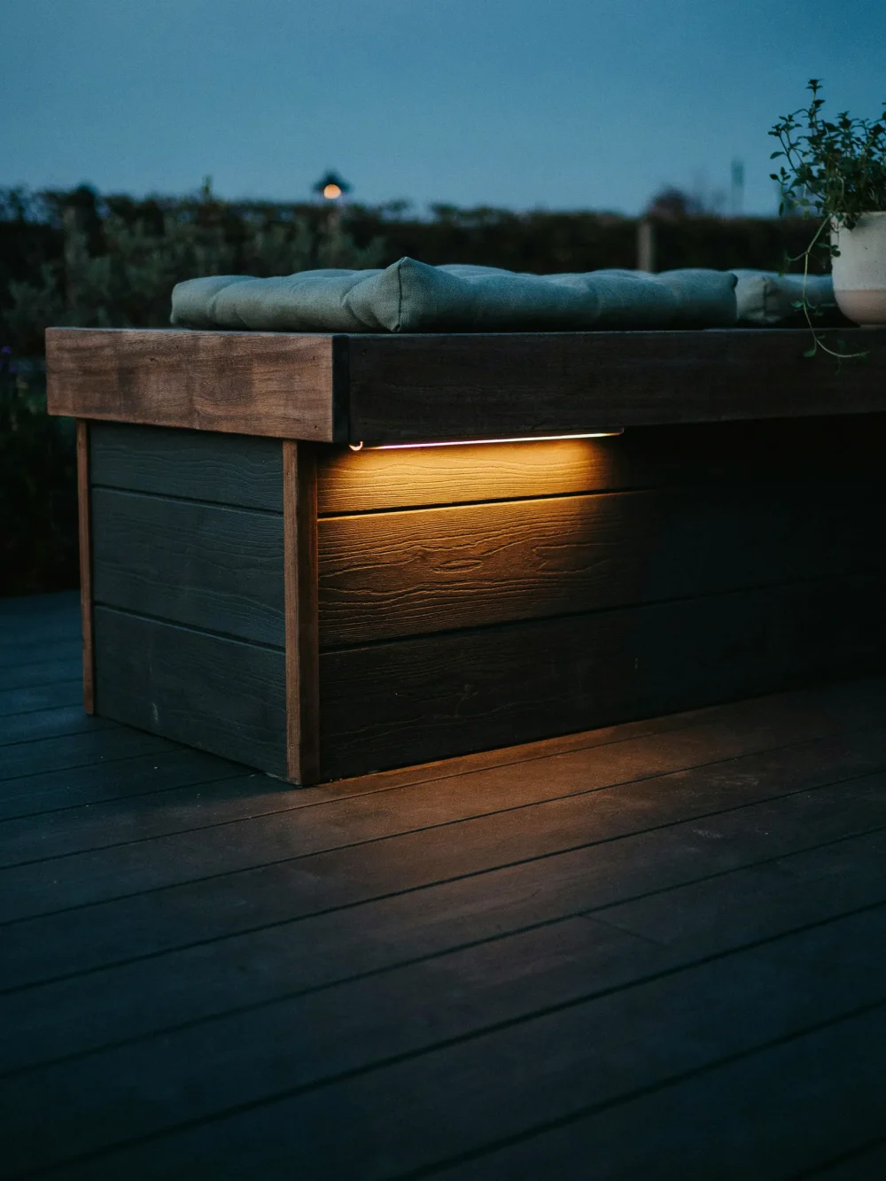 Integrated Bench Lighting Under Deck Seating