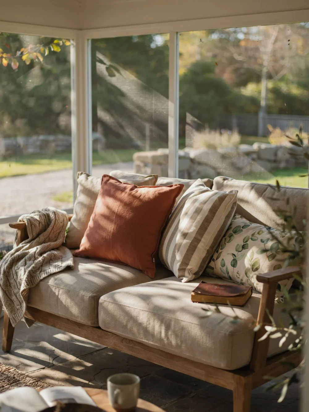 Layer Outdoor-Rated Lumbar Pillows in Odd Numbers