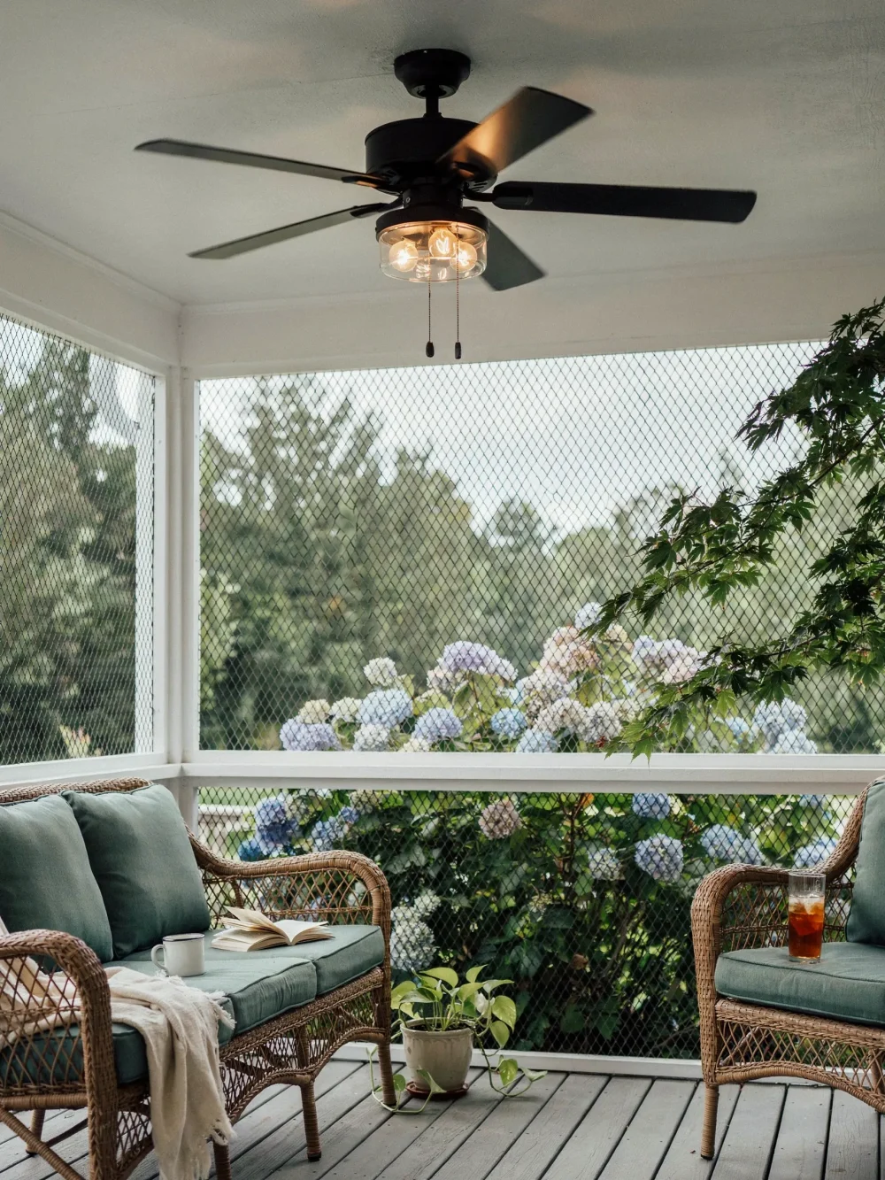 Install an Outdoor-Rated Ceiling Fan With a Light Kit