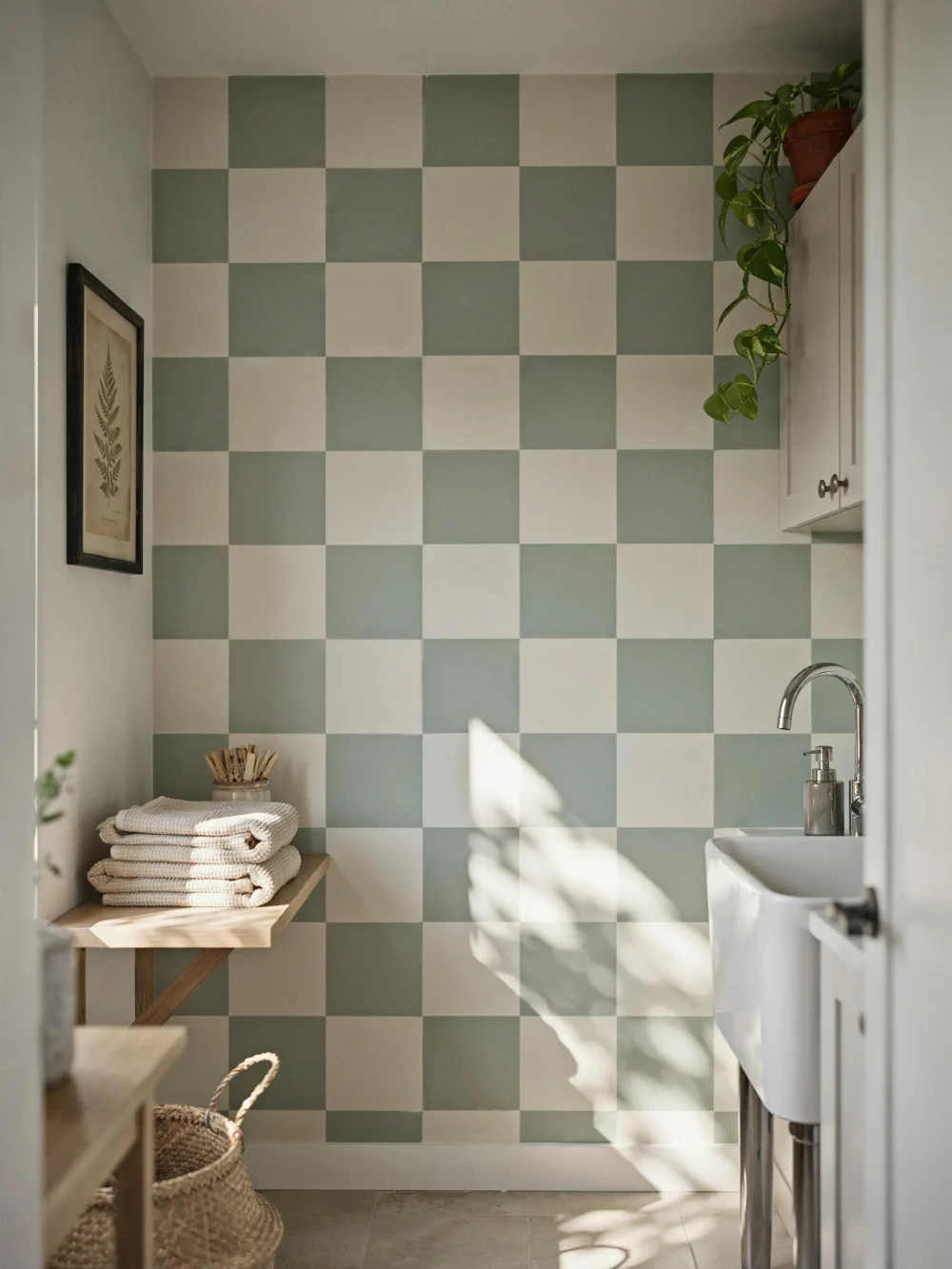 Bold Checkerboard in Two-Tone Color