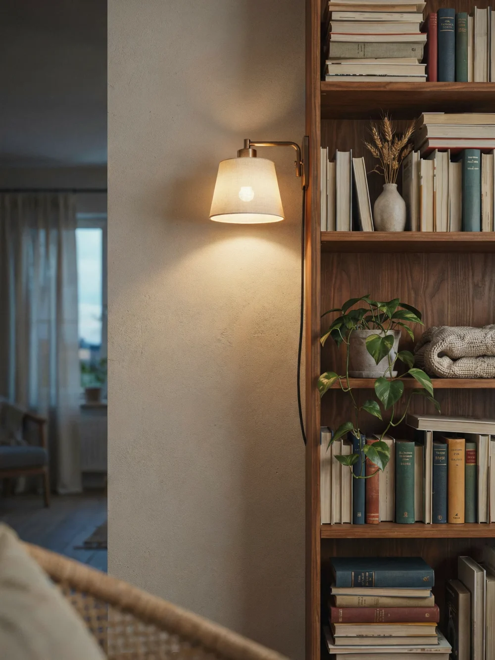Plug-In Sconces With Decorative Canopy Covers