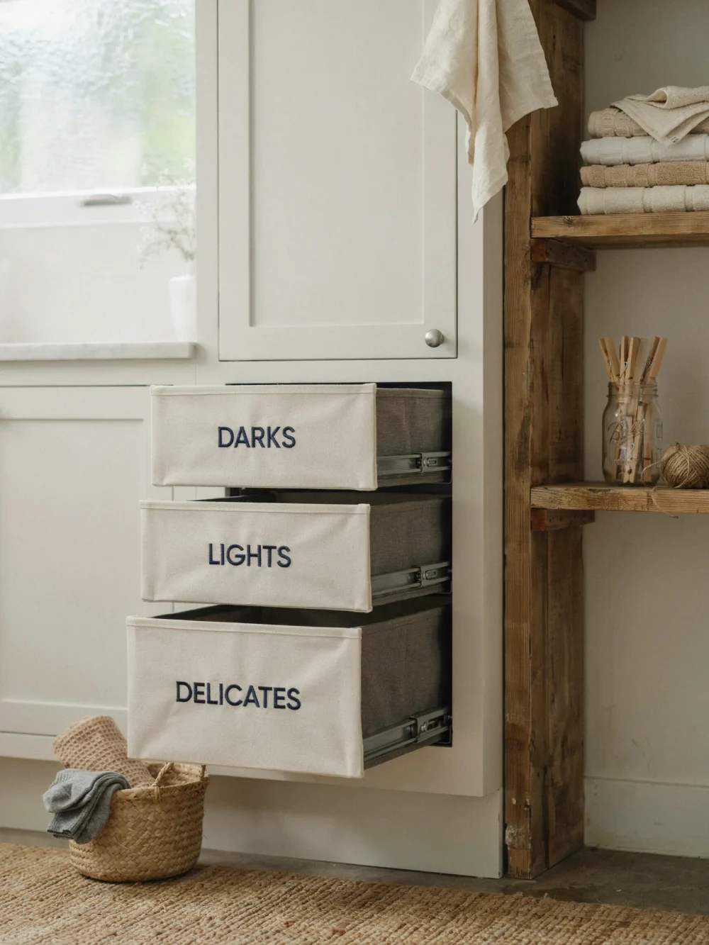The Triple-Slot Pull-Out Hamper Tower