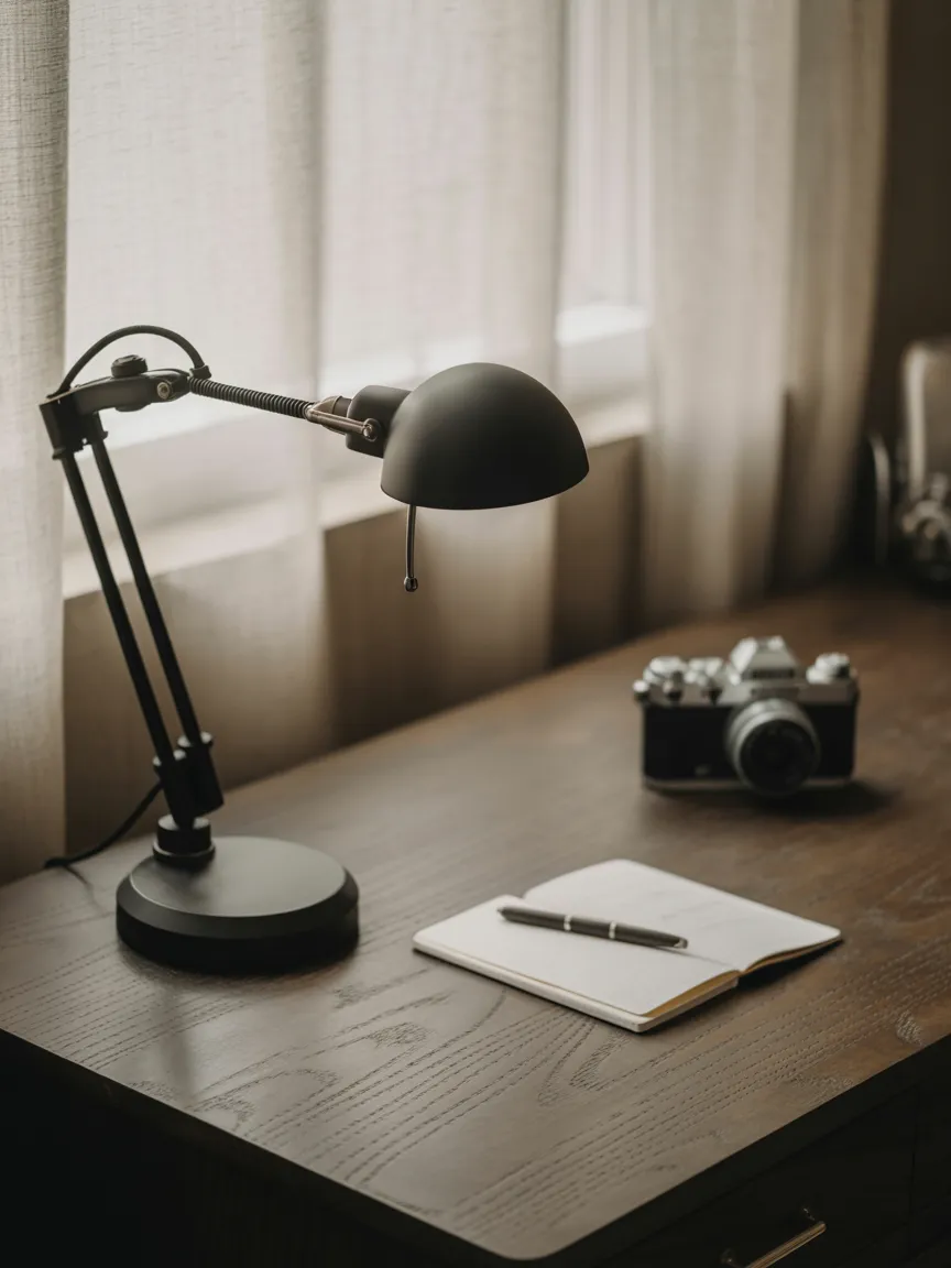 The Pivoting Boom Arm in Matte Black