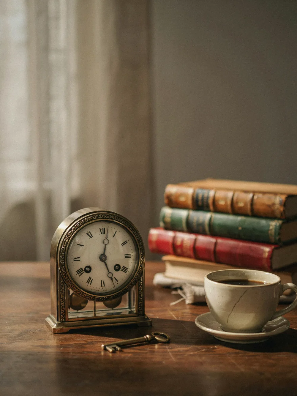 Antique Clock as a Functional Display Piece