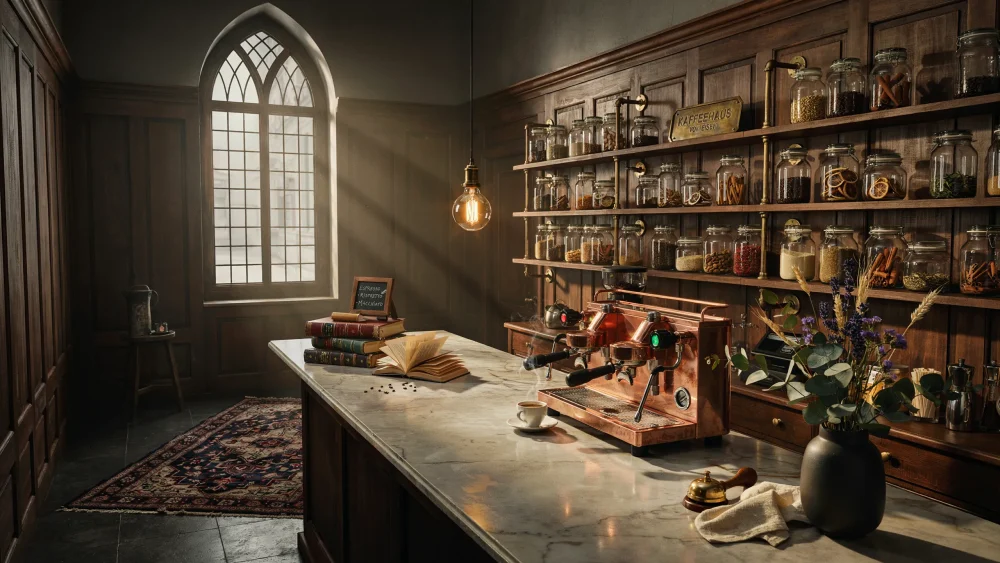 Gothic and Vintage Espresso Bars That Feel Like an Old-World European Cafe